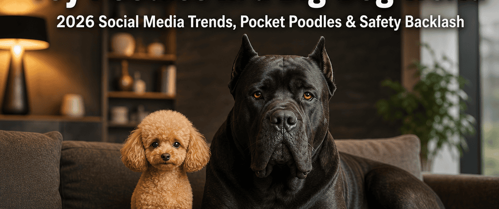 Toy Poodles in a Big-Dog World: 2026 Social Media Trends, 'Pocket Poodles,' and Safety Backlash Around Cane Corso Mixes
