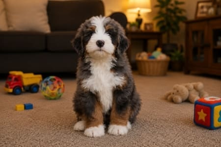 mini bernedoodle puppies for sale