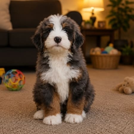 mini bernedoodle puppies for sale